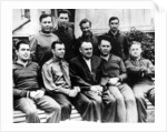 Russian rocket engineer Sergey Korolyov with cosmonauts, Crimea, USSR, c1960 by Unknown