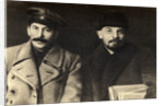 Stalin and Lenin, Russian Bolshevik revolutionary leaders, Moscow, Russia, 1919 by Unknown