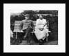 Russian Bolshevik leader Vladimir Lenin and Nadezhda Krupskaya, Gorki, USSR, 1922 by Unknown