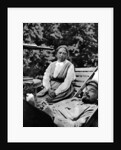 Russian Bolshevik leader Vladimir Lenin and Nadezhda Krupskaya, Gorki, USSR, 1922 by Unknown