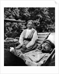 Russian Bolshevik leader Vladimir Lenin and Nadezhda Krupskaya, Gorki, USSR, 1922 by Unknown