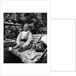 Russian Bolshevik leader Vladimir Lenin and Nadezhda Krupskaya, Gorki, USSR, 1922 by Unknown