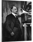 Russian Bolshevik leader Vladimir Lenin at a radio recording in the Kremlin, Moscow, Russia, 1919 by Unknown