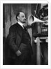 Russian Bolshevik leader Vladimir Lenin at a radio recording in the Kremlin, Moscow, Russia, 1919 by Unknown