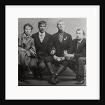 Osip Mandelstam, Korney Chukovsky, Benedikt Livshits and Yury Annenkov, 1914 by Karl Karlovich Bulla