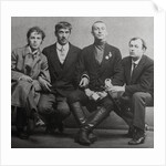 Osip Mandelstam, Korney Chukovsky, Benedikt Livshits and Yury Annenkov, 1914 by Karl Karlovich Bulla