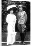 Princess Helen of Serbia with her husband Prince John Constantinovich of Russia, c1915 by Anonymous