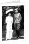 Princess Helen of Serbia with her husband Prince John Constantinovich of Russia, c1915 by Anonymous