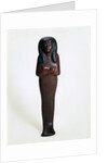 Wooden ushabti figurine of Mutry, Ancient Egyptian, 16th or 15th century BC by Unknown