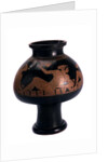 Red-figure psykter (wine cooler) with a symposium scene, Ancient Greek, c505-c500 BC by Euphronios
