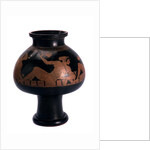 Red-figure psykter (wine cooler) with a symposium scene, Ancient Greek, c505-c500 BC by Euphronios