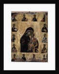 Virgin of Tenderness with the Saints (The Virgin Eleusa), Byzantine icon, 14th century by Unknown