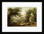 Terrace Ruin in a Park, c1780. by Hubert Robert