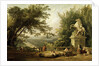 Terrace Ruin in a Park, c1780. by Hubert Robert