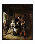 Warrior and Servant, 1653. by Pieter de Hooch
