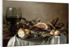 Breakfast with Ham, 1647. by Pieter Claesz