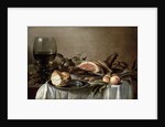 Breakfast with Ham, 1647. by Pieter Claesz