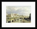 View of the Kremlin from the Sophia Embankment in Moscow, 1879. by Pyotr Petrovich Vereshchagin