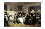 Merchants Funeral Banquet, 1870s. by Firs Sergeevich Zhuravlev