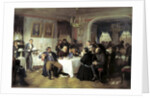 Merchants Funeral Banquet, 1870s. by Firs Sergeevich Zhuravlev