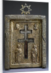 Gilded silver staurothek (Cross reliquary), Byzantine, 12th century by Byzantine Master