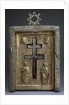 Gilded silver staurothek (Cross reliquary), Byzantine, 12th century by Byzantine Master
