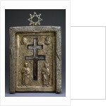 Gilded silver staurothek (Cross reliquary), Byzantine, 12th century by Byzantine Master