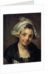 Girl in a Bonnet, 1760s by Jean-Baptiste Greuze