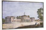 Railway station and French restaurant in Catharinhof, St Petersburg, Russia, 19th century by Anonymous