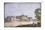 Railway station and French restaurant in Catharinhof, St Petersburg, Russia, 19th century by Anonymous