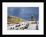 St Isaacs Cathedral and Senate Square, St Petersburg, Russia, 1840s by Louis-Pierre-Alphonse Bichebois