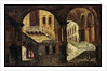Courtyard with a Staircase, 1730s by Michele Marieschi
