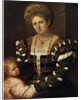 Portrait of a Lady with a Boy, 1530s by Paris Bordone