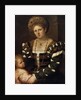 Portrait of a Lady with a Boy, 1530s by Paris Bordone