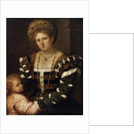Portrait of a Lady with a Boy, 1530s by Paris Bordone