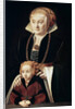 Portrait of a Lady with Daughter, c1530s-c1540s. by Bartholomaeus Bruyn the Elder