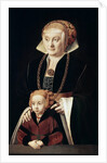 Portrait of a Lady with Daughter, c1530s-c1540s. by Bartholomaeus Bruyn the Elder