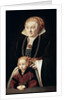 Portrait of a Lady with Daughter, c1530s-c1540s. by Bartholomaeus Bruyn the Elder