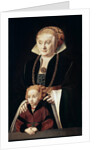 Portrait of a Lady with Daughter, c1530s-c1540s. by Bartholomaeus Bruyn the Elder