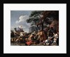 Jacob burying the strange gods under the oak by Shechem, 17th century by Sébastien Bourdon