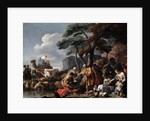 Jacob burying the strange gods under the oak by Shechem, 17th century by Sébastien Bourdon