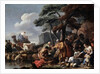 Jacob burying the strange gods under the oak by Shechem, 17th century by Sébastien Bourdon