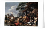 Jacob burying the strange gods under the oak by Shechem, 17th century by Sébastien Bourdon