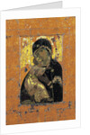 The Virgin of Vladimir, Byzantine icon, early 12th century by Unknown