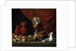 Still Life with a Clock, 1652. by Antonio Pereda y Salgado