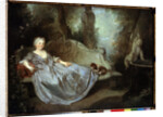 A Lady in a Garden, 18th century by Nicolas Lancret