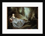 A Lady in a Garden, 18th century by Nicolas Lancret