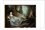 A Lady in a Garden, 18th century by Nicolas Lancret