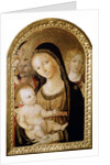 Madonna and Child with Saints Catherine and Christopher, 15th century. by Matteo di Giovanni