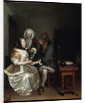 A Glass of Lemonade, 1660s. by Gerard Terborch II